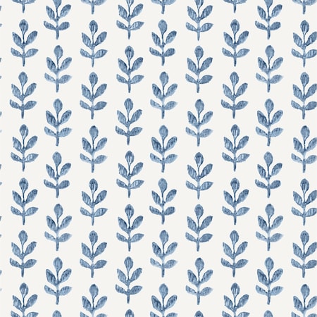 Chesapeake Whiskers Blue Leaf Wallpaper 3123-13841