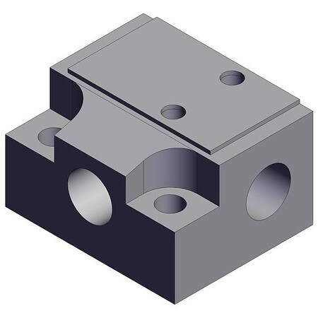 Smc Subplate, 15 1/2 mm L, 19 mm W, 11 1/2 mm H V100-74-1