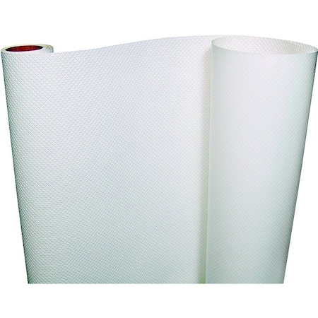 Con-Tact Brand Embossed Shelf Liner, 5 ft L, 12 in W, Vinyl, White 05F-C5T11-06