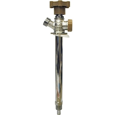 B & K 104843HC AntiSiphon FrostFree Sillcock Valve, 12 x 34 in Connection, MPT x Hose, Brass Body 104-843HC/104-713