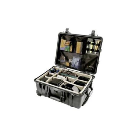 Pelican Products Pelican 1560 Watertight Wheeled Large Case With Foam 22-1/16" x 17-15/16" x 10-7/16", Black 1560-000-110
