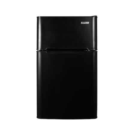 Bebida 3 cu.ft 2 Door Mini Freestanding Refrigerator with Freezer in Black BE3488980