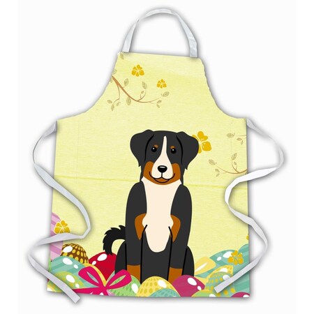 Carolines Treasures Easter Eggs Appenzeller Sennenhund Apron BB6043APRON