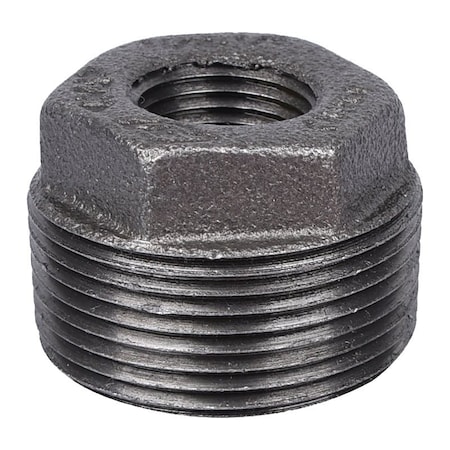 Prosource Pipe Bushing, 1-1/4 x 1/2 in, MIP x FIP, Malleable Iron, SCH 40 Schedule, 300 psi Pressure B241 32X15