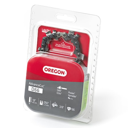 Oregon Chainsaw Chain, 18", 66 Drive Links D66