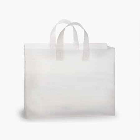 Nashville Wraps Clear Frosted Plastic Gift Bags, Vogue 16x5x12, 3 mil, 250PK BVFRP