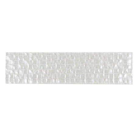 Apollo Tile Pearl White 3 in x 12 in Glass Textured, Glossy Wall Subway 5 sqft/case, 20PK APLB8801A