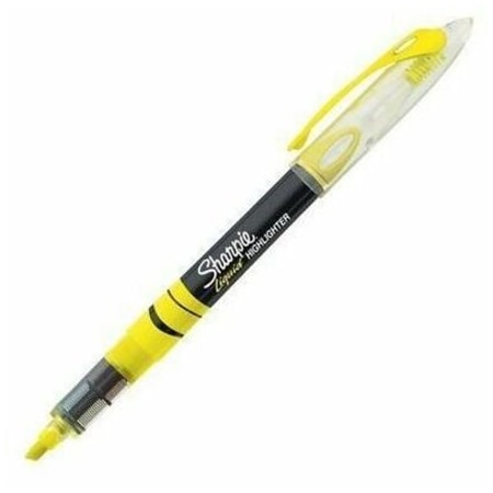 Sharpie Liquid Highlighter, Chisel Point, Fluorescent Yellow 12PK SAN1754463