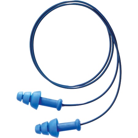 Honeywell Howard Leight Metal Detectable Reusable TPE Corded Ear Plugs, NRR 25 SDT-30