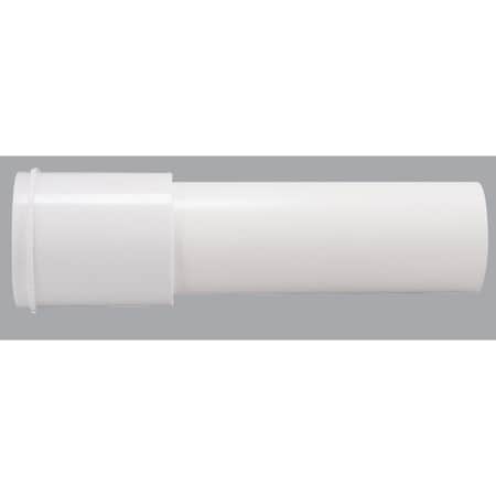 Do It Best 1-1/2'' x 6'' White Plastic Extension Tube DIB20910