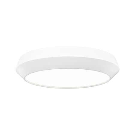 Z-Lite Quasars Matte White 1 Light Flush Mount 7701F16-MW-LED