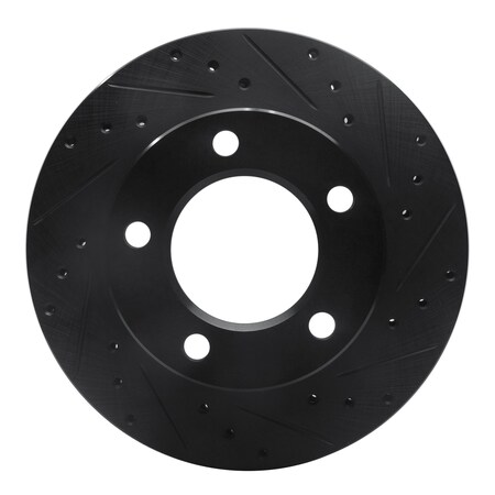 Dynamic Friction Co DFC Brake Rotor - Drilled and Slotted - Black 633-42017R