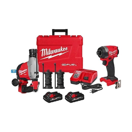 Milwaukee Tool M18 FUEL Overhead Rotary + Impact Driver 3311-22, 2953-20