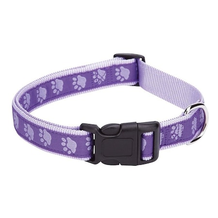 Casual Canine Dog Collar, 6 to 10 in L Collar, 3/8 in W Collar, Nylon, Purple ZA8871 06 79