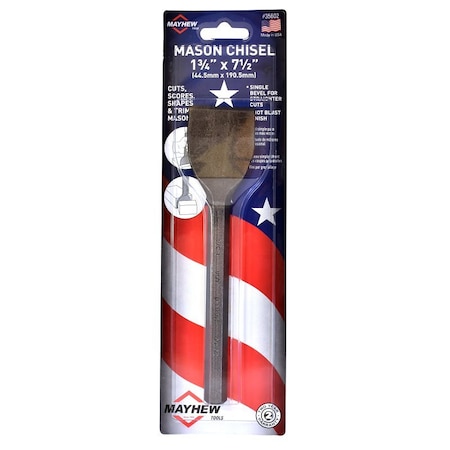 Mayhew 1-3/4 INCH X 7-1/2 INCH MASON CHISEL 35602