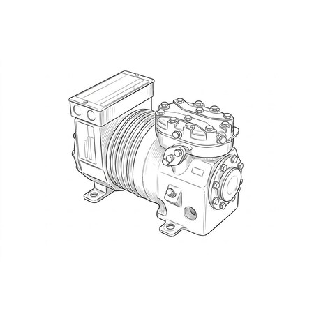Copeland 115v1ph Semi-hermetic Comp KAMB-007E-CAA-800