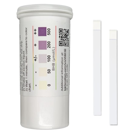 Bartovation Cow Milk Ketone BHB Test Strips [Vial of 50 Tests] AT01V50