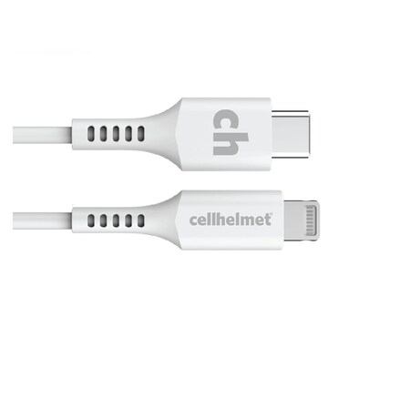 Cellhelmet USB C to Apple Lightning Cable 6ft, White CABLE-R-LIGHT-TYPE-C-6