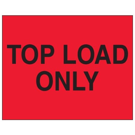 Bsc Preferred 8 x 10'' - ''Top Load Only'' Fluorescent Red Labels DL1634