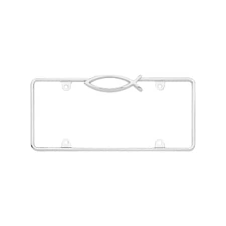 Cruiser Accessories Ichthus License Plate Frame- Chrome 29003