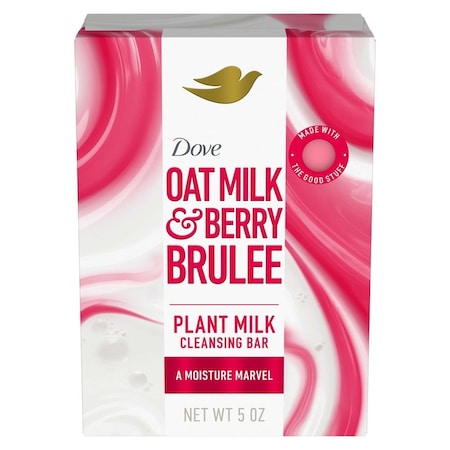 Dove Oat Milk and Berry Brulee Plant Milk Moisture Cleansing Bar Soap, 5 Ounce, 72PK 64786882