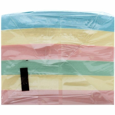 Business Source NOTES, ADHSV, 3X3, 12PK, PASTEL, PK6 BSN36614