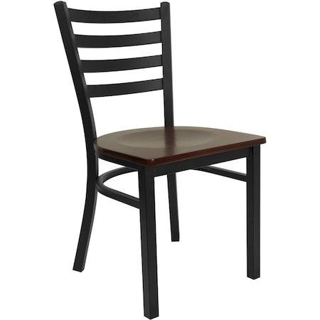 Flash Furniture Hercules Restaurant Chair, 16-1/2 in W 17" L 32-1/4" H XU-DG694BLAD-MAHW-GG