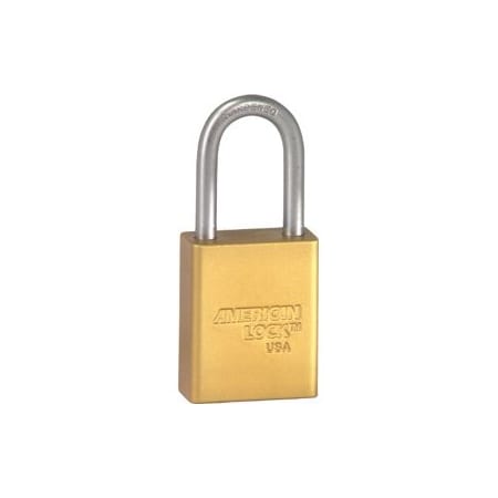 Master Lock Co Safety Padlock 1-1/2in Shackle Yellow Keyed Different A1106KD YLW
