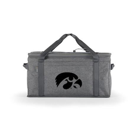 Picnic Time Family Of Brands NCAA Iowa Hawkeyes 64 Can Collapsible Cooler, Large Insulated Soft Cooler Bag 716-00-105-224-0