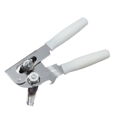 Swing-A-Way Can Opener, Comfort-Grip Handle, Steel, White 407WH