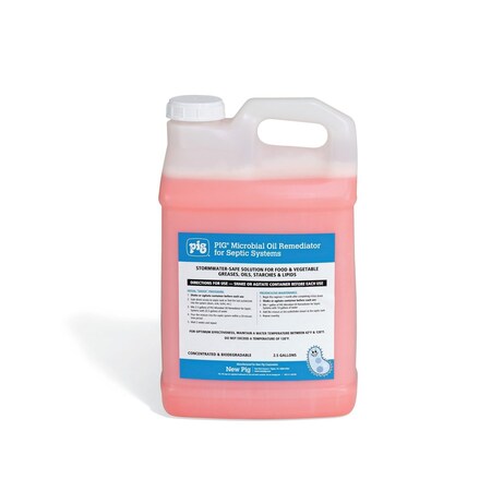 Pig Microbial Oil Remediator, Jug, 2.5 gal, PK2 CLN943