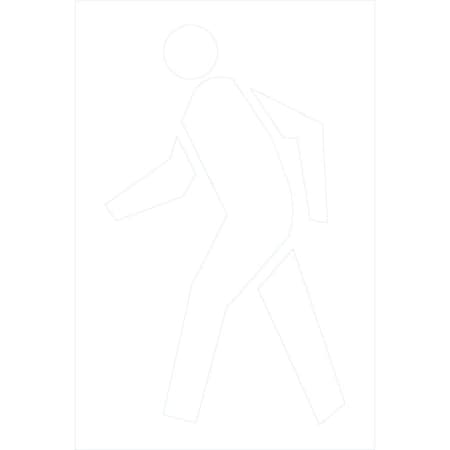 Lyle Pedestrian Walking Graphic, 36x54, Non-Reflective, None G-16572-NS_36x54
