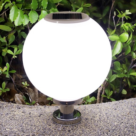 Techko Solar Sphere Pillar Light with Remote SHL-910-1