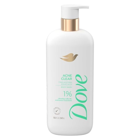 Dove Acne Clear Body Wash, 18.5 Ounce, 4PK 69979660