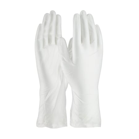 Qrp Single Use Class 100 Cleanroom Vinyl Glove, 12", 10PK 36207