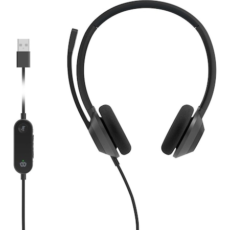 Cisco HEADSET 321 WIRED SINGLE CARBON BLACK US HSW321QCUSB