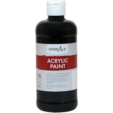Handy Art Acrylic Paint 16 oz, Mars Black, PK3 101-100