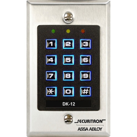 Securitron Digital Access Keypad, 99 User Code DK-12