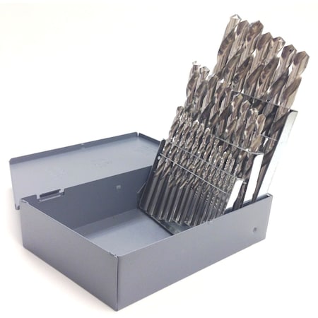 Pro-Series 29 Piece 1/16-1/2 Bright High Speed Steel Jobber Drill Set USA 5001-0029