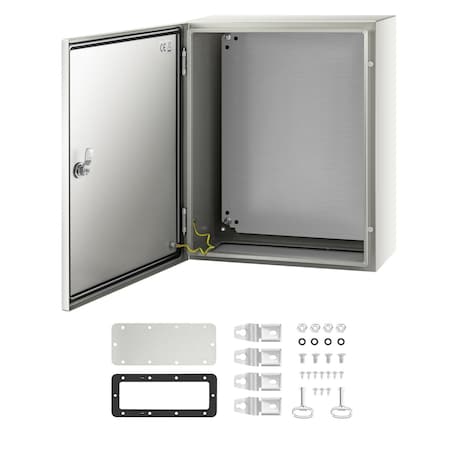 Vevor Steel Electrical Box Electrical Enclosure Box 20x16x10" Carbon Steel IP65 ST4 525