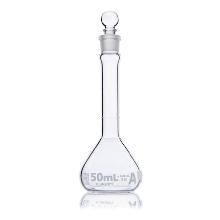 Globe Scientific Volumetric Flask, Colorless, 130 mm H, PK6 8230050