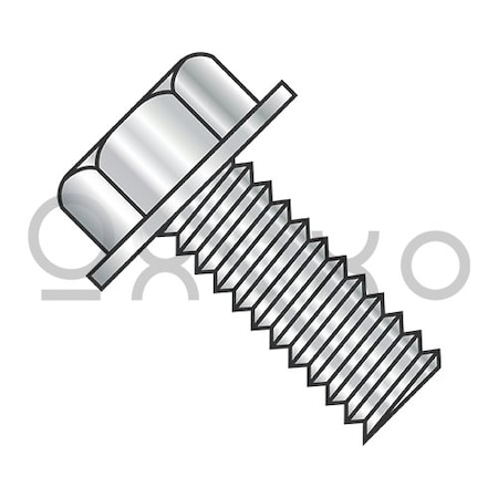 5/16-18X1 1/4 Unslotted Indented Hex Washer Head Machine Screw Full Thrd 18-8Stainless Steel, 500PK