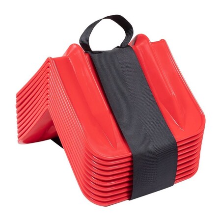 Mytee Products 8inx10in Red V Corner Edge Protectors w/ Carry Case & & Webbing Handle PCPVB12R-10W