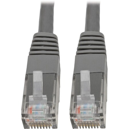 Eaton Tripp Lite Series Cat6 Gigabit Molded UTP Ethernet Cable RJ45 M/M, PoE, Gray, 35 ft. 10.67 m N200-035-GY