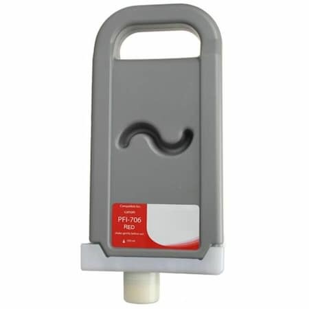 Cig WF Non-OEM New Red Wide Format Ink Cartridge for Canon PFI-706 6687B001AA WCPFI706R