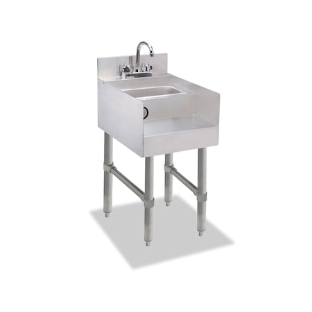 Steel Works Blender station 26"X12"X30"H with 3" backsplash SWBSDS-2612
