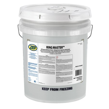Zep Bathroom Cleaner, 5 gal, Green, Bucket 184635