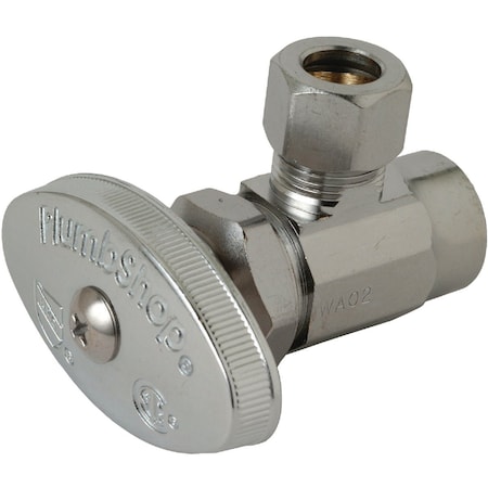 Brasscraft 1/2'' Nominal Sweat Inlet x 3/8'' O.D. Tub Sweat Angle Valve R19X C1