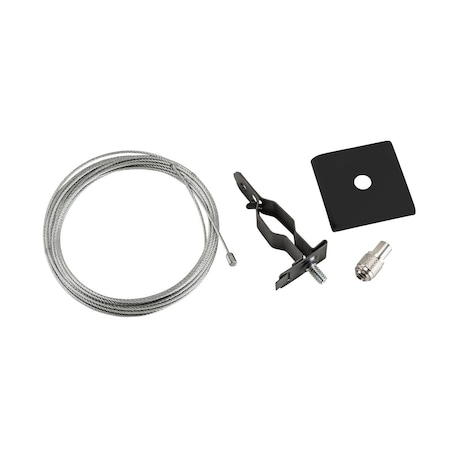 Keystone Canopy Cover Non-Feed Kit, T-Bar Mount | 2" Square | Black KT-LALED-2SC-2-NF-KIT-B