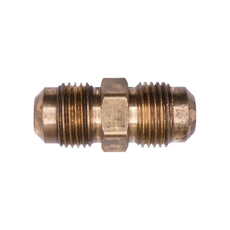 Auveco Brass Sae 45 Degree Flare Union 3/8in Tube Size, 5PK 246